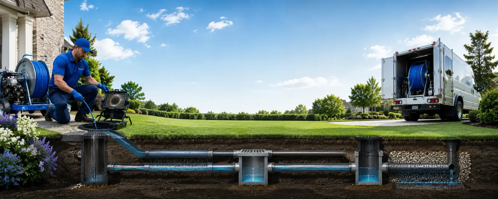Outdoor drain cleaning information for Kemp, OK